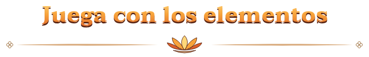 Juega con los elementos